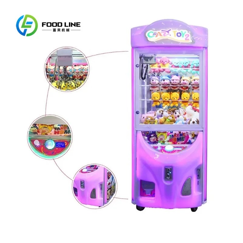 Arcade Prize Vending Machine - Op maat gemaakte muntbediende arcade klauwkraanautomaat
