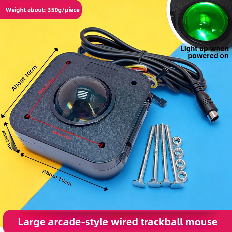 Trackball Controller Arcade - Accessoires voor arcade-games Trackball-muis Transparante bal