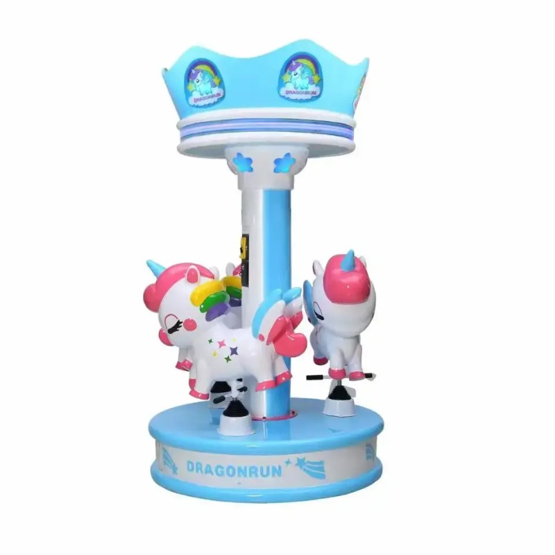 Coin Operated Kiddie Ride - Goedkope muntautomaat 3-zits Merry Go Round