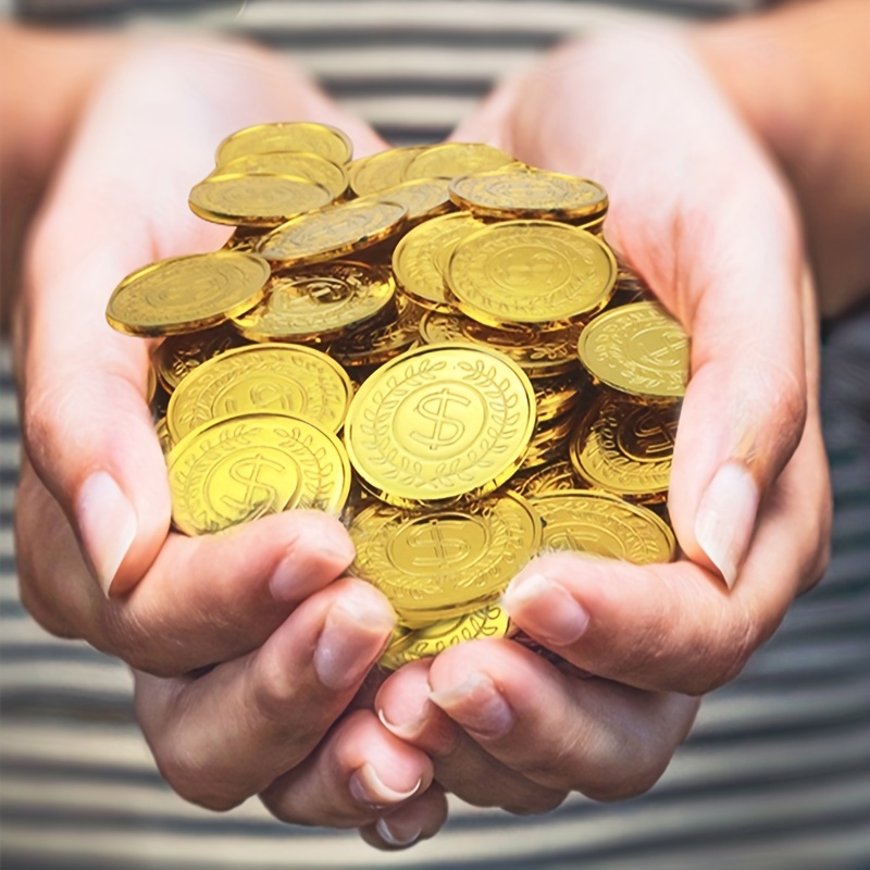 50 stuks gouden munten plastic - Arcade Game Coin recensie en prijs