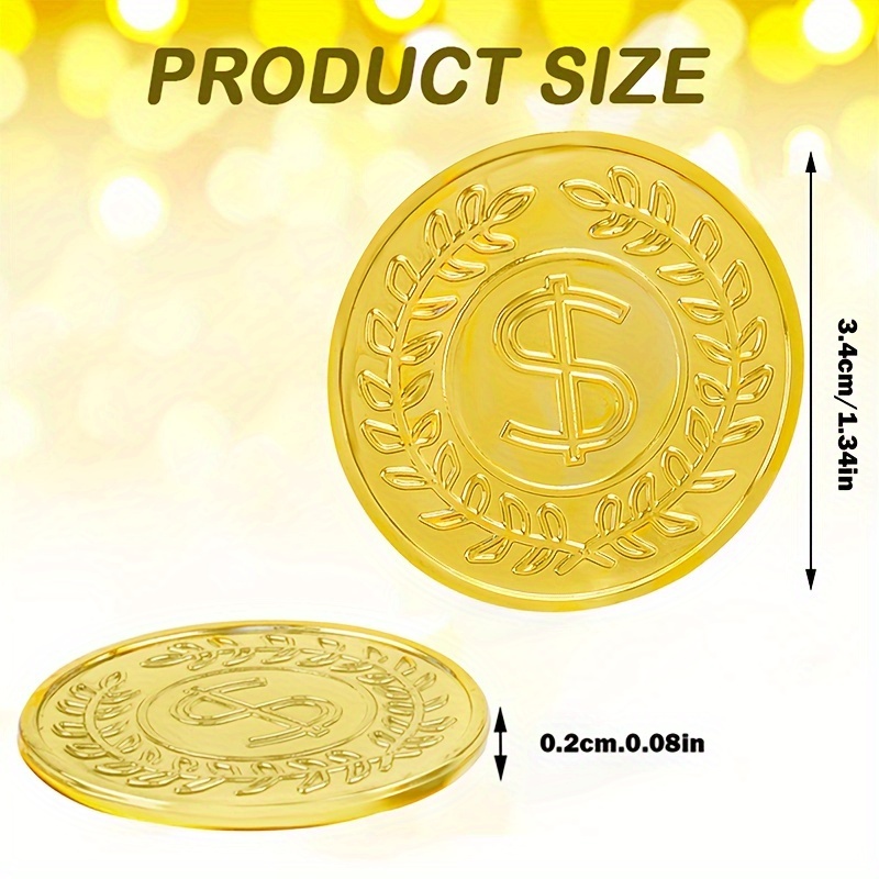 50 stuks gouden munten plastic - Arcade Game Coin recensie en prijs