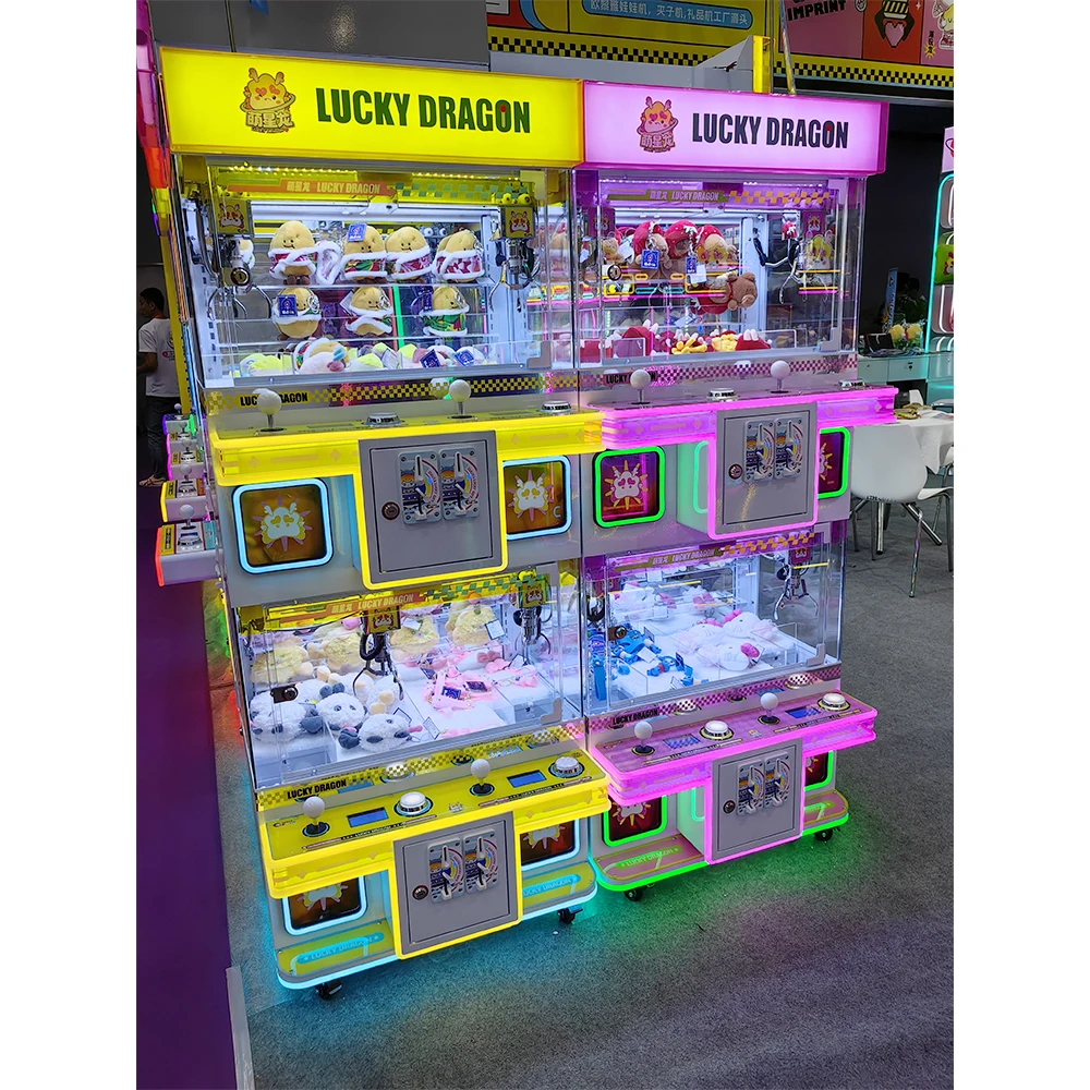 # Nieuwe kleurrijke klauwmachi - Arcade Prize Vending Machine recensie en prijs