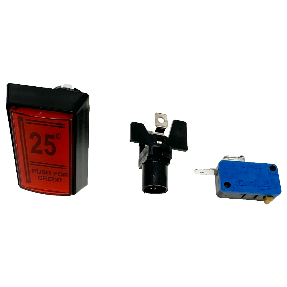 1 Stuk 25 cent rechthoek knop  - Coin Pusher Machine recensie en prijs